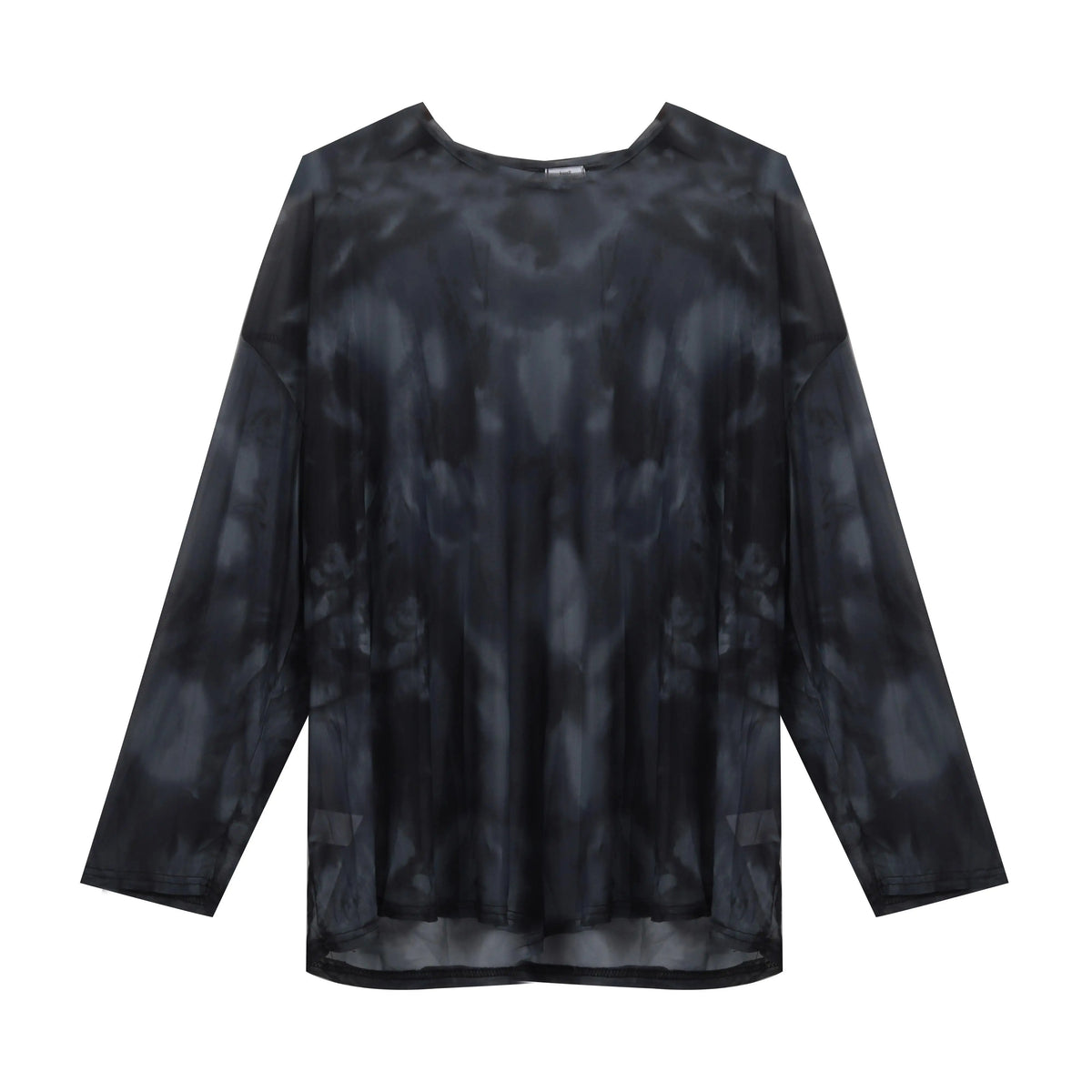 Women’s Tie-Dye Long Sleeve T-Shirt – Loose Minimalist Harajuku Top