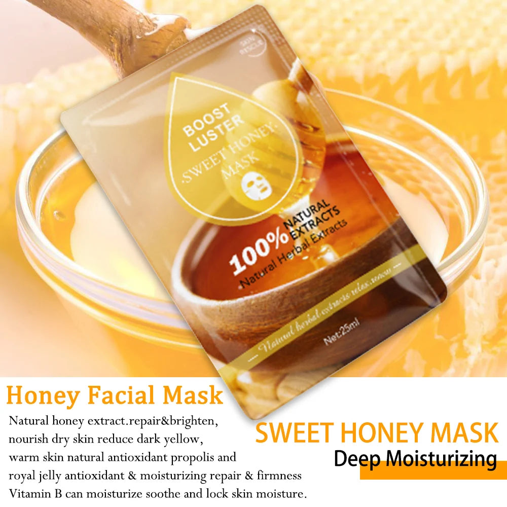 Whitening & Moisturizing Facial Mask – Vitamin C & Hyaluronic Acid Hydration Treatment 💧✨