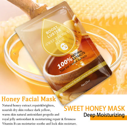 Whitening & Moisturizing Facial Mask – Vitamin C & Hyaluronic Acid Hydration Treatment 💧✨