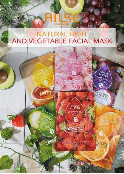Whitening & Moisturizing Facial Mask – Vitamin C & Hyaluronic Acid Hydration Treatment 💧✨