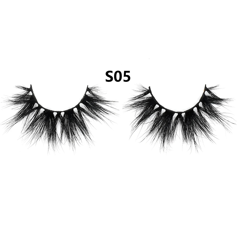 3D Mink Lashes – Fluffy Crisscross Wispy Strip Lashes 10 Soft Box