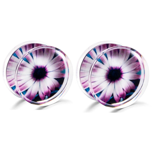 2pcs Stainless Steel Screw Ear Tunnel Plugs – Multi-Style Body Jewelry Eyes