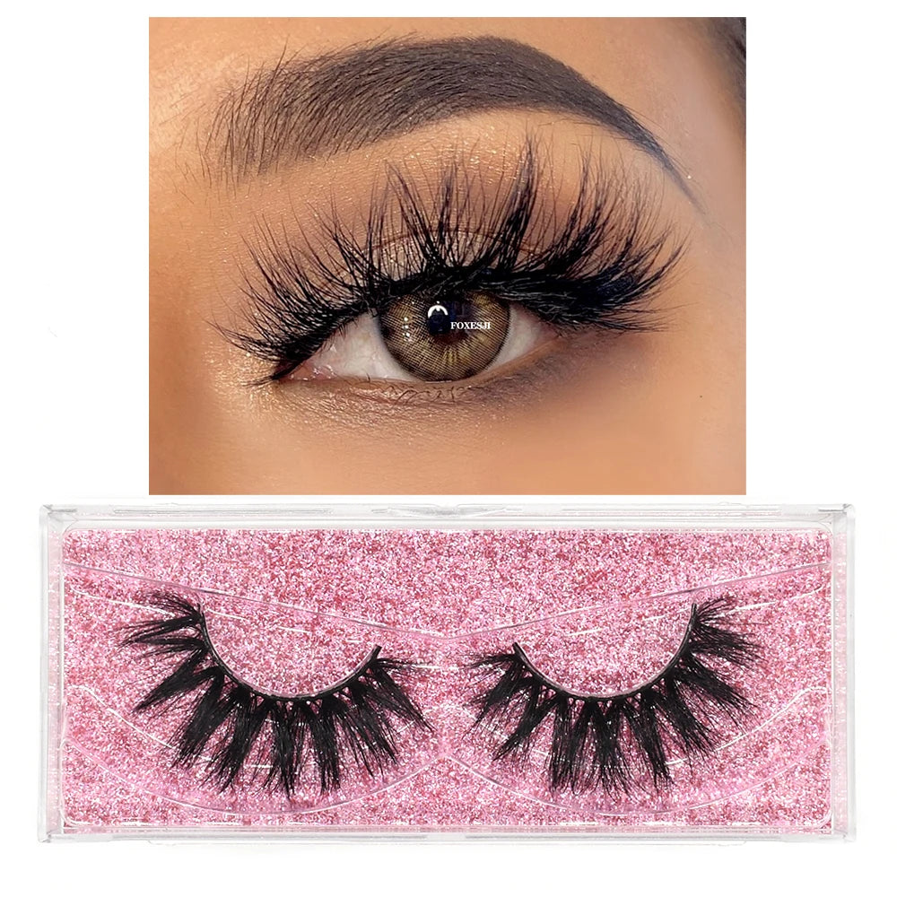 3D Mink False Eyelashes – Fluffy, Wispy & Natural Look