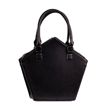 Gothic Pentagram Chain Shoulder Bag – Dark Star PU Leather Handbag