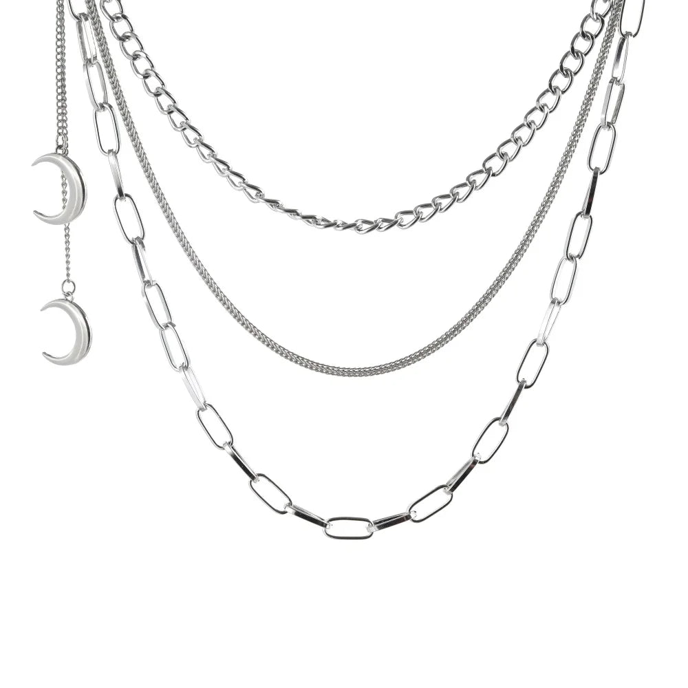 Moon Chain Pants Accessory – Gothic E-Girl/E-Boy Belt Keychain