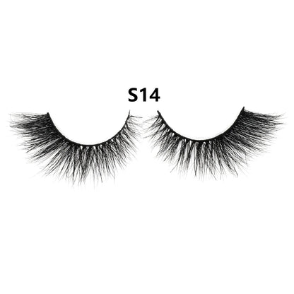 3D Mink Lashes – Fluffy Crisscross Wispy Strip Lashes 10 Soft Box
