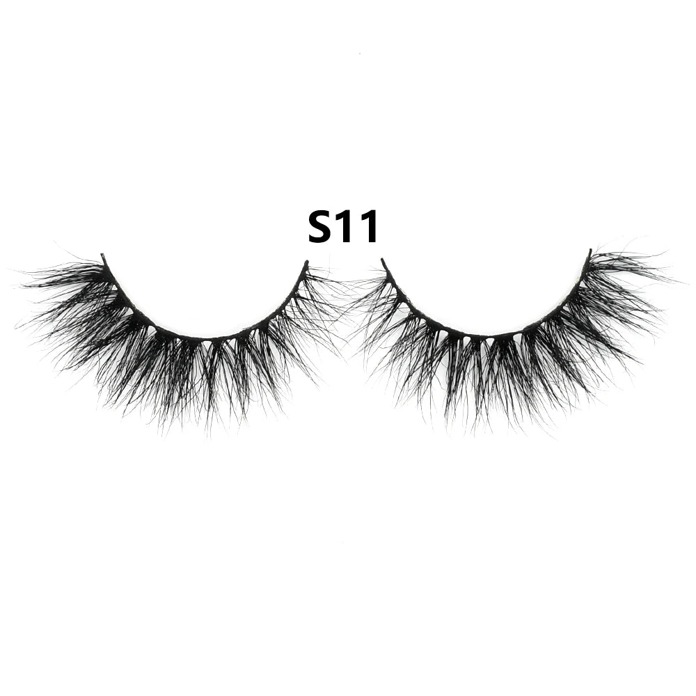 3D Mink Lashes – Fluffy Crisscross Wispy Strip Lashes 1 Soft Box