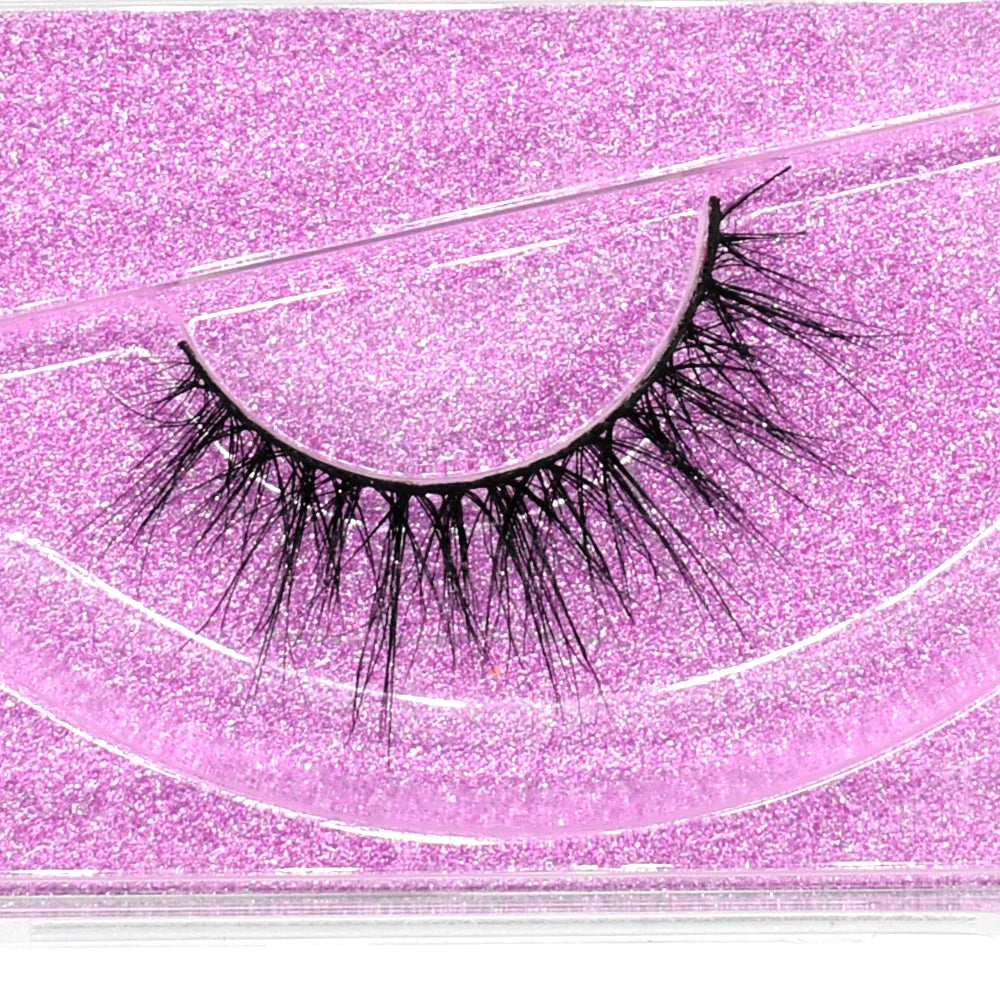 3D Mink Lashes – Fluffy Crisscross Wispy Strip Lashes 2 Soft Box