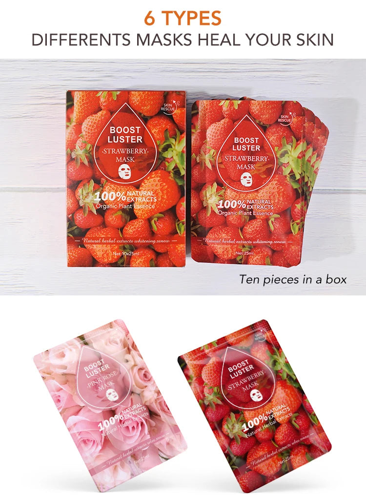 Whitening & Moisturizing Facial Mask – Vitamin C & Hyaluronic Acid Hydration Treatment 💧✨