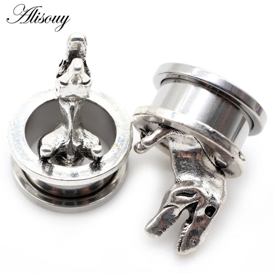 Stainless Steel Screw-Fit Ear Gauges – Multiple Sizes &amp; Styles
