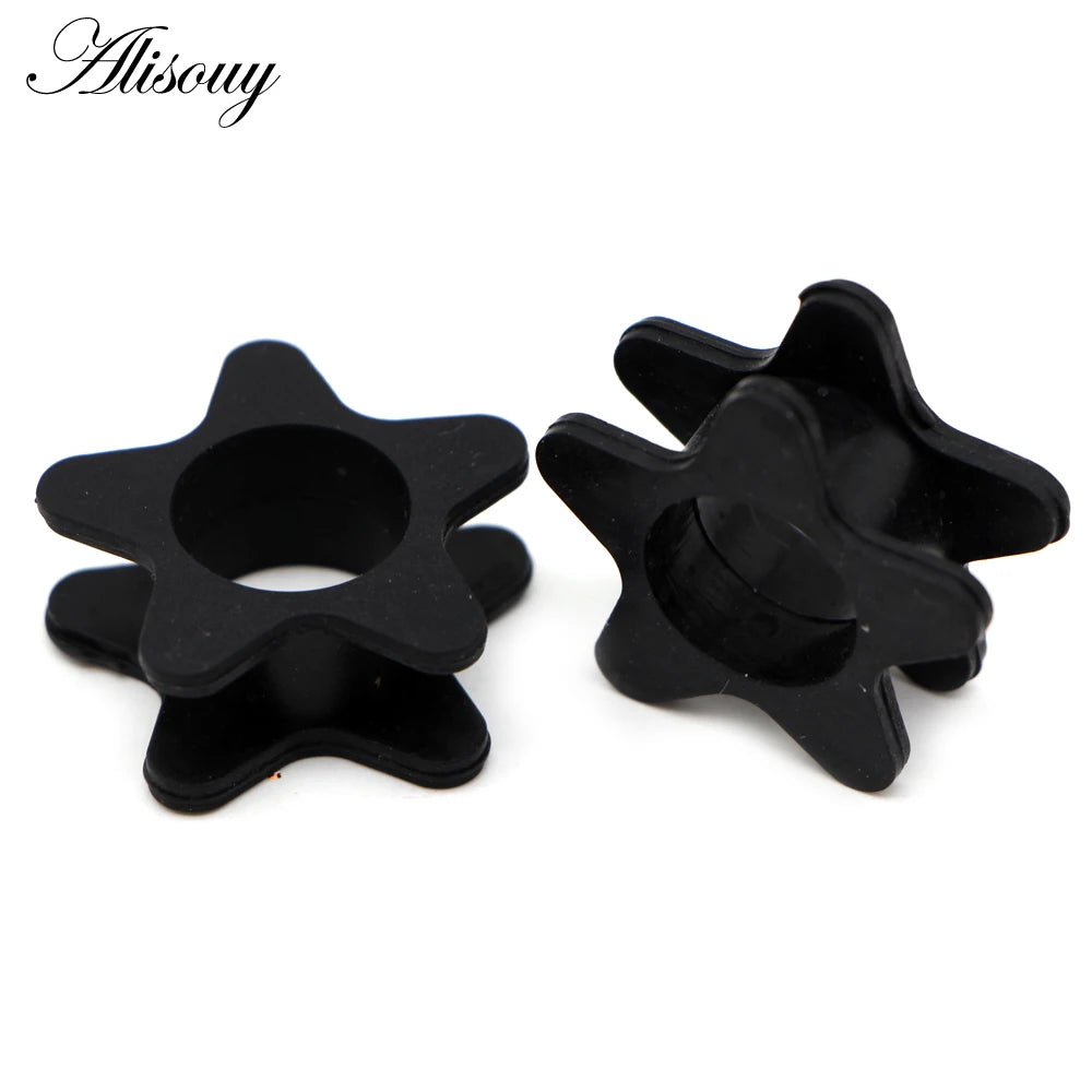 Star Hollow Silicone Ear Tunnels & Plugs Set