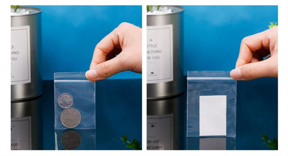 100pcs Transparent Ziplock Bags