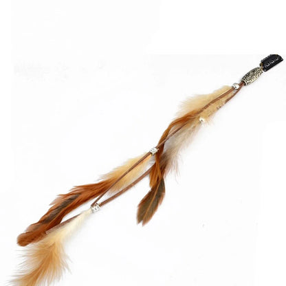 Bohemian Feather Headband – Tribal Weaving Hair Accessory