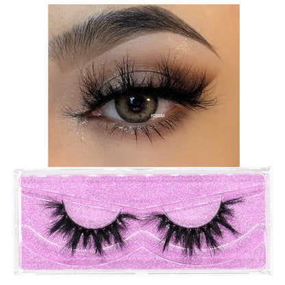 3D Mink Lashes – Fluffy Crisscross Wispy Strip Lashes 10 Soft Box