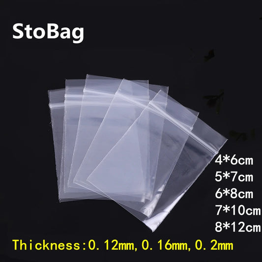 100pcs Transparent Ziplock Bags