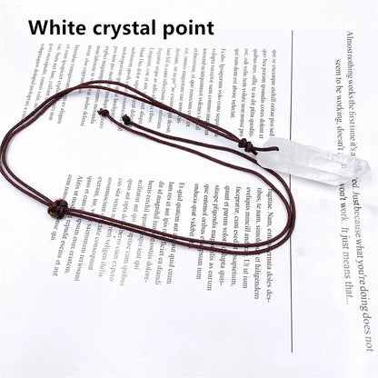 Natural Crystal Point Ornaments – Amethyst & Citrine Healing Stones
