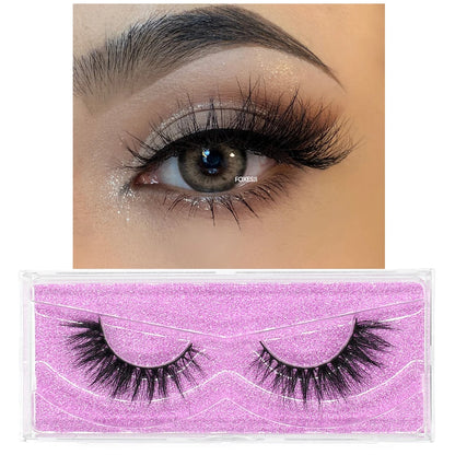 3D Mink Lashes – Fluffy Crisscross Wispy Strip Lashes 10 Soft Box