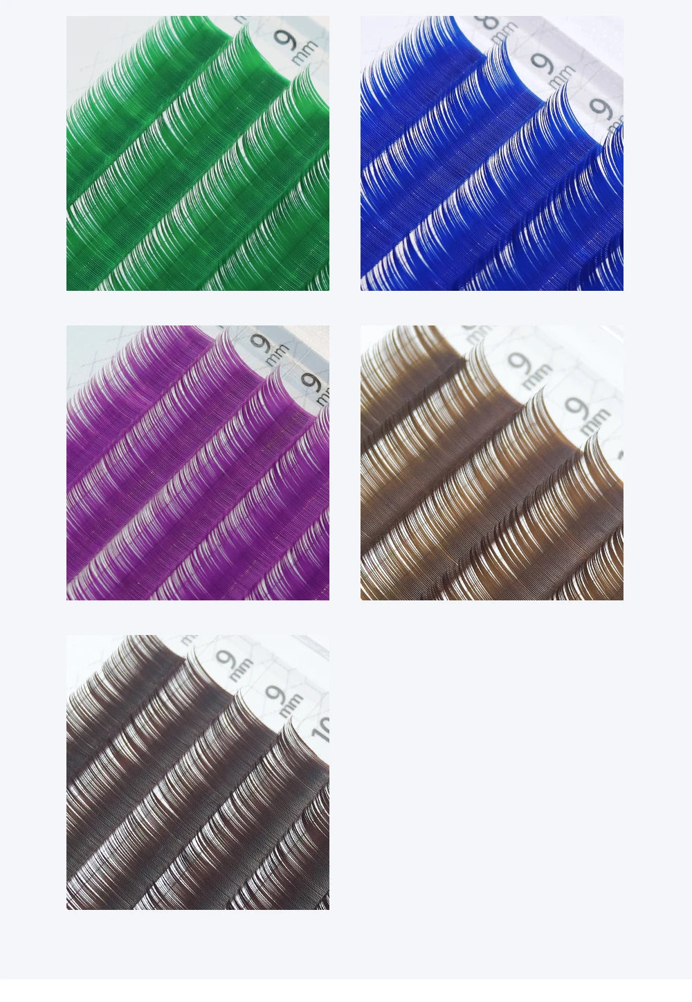 UV Blue & Orange Lash Extensions – Glow Reactive Individual False Lashes for Creative Makeup Looks
