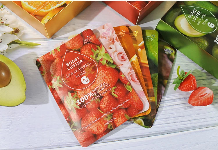 Whitening & Moisturizing Facial Mask – Vitamin C & Hyaluronic Acid Hydration Treatment 💧✨