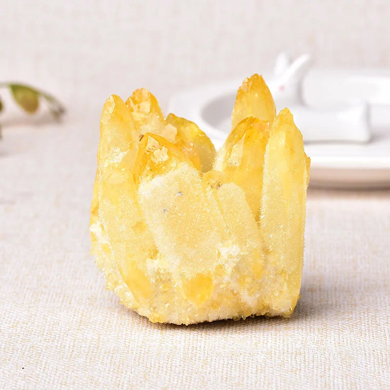 Natural Crystal Cluster – Amethyst & Quartz Mineral Healing Stone