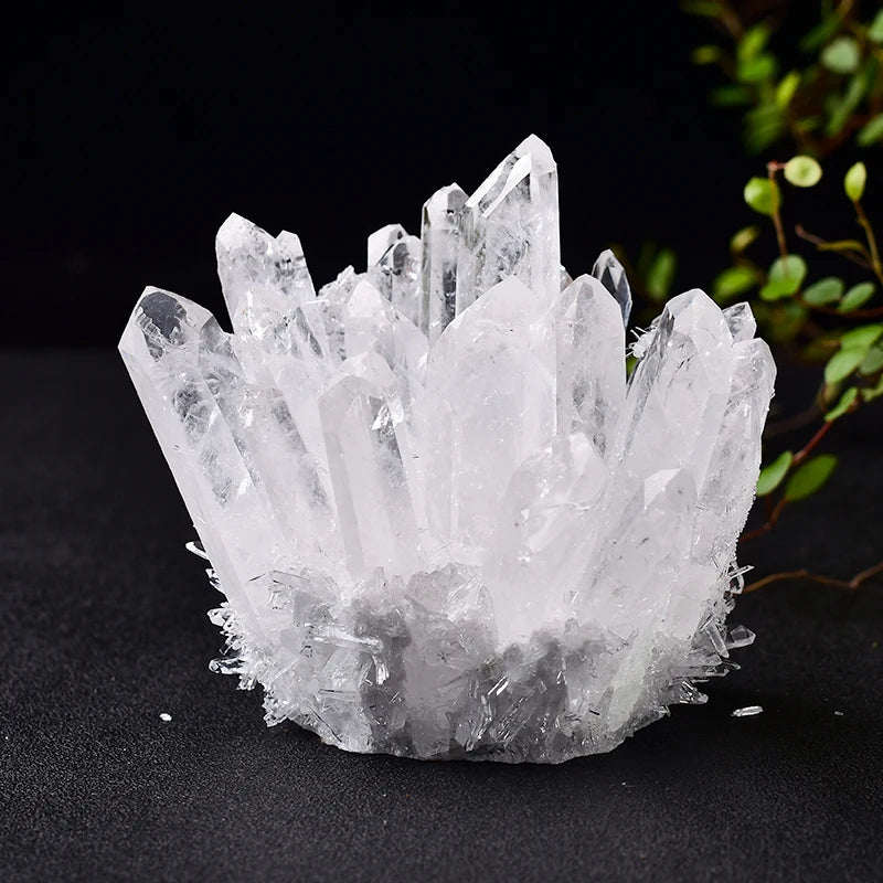 Natural Crystal Cluster – Amethyst & Quartz Mineral Healing Stone