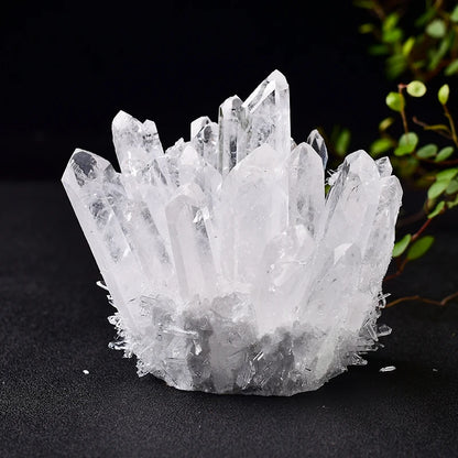 Natural Crystal Cluster – Amethyst & Quartz Mineral Healing Stone