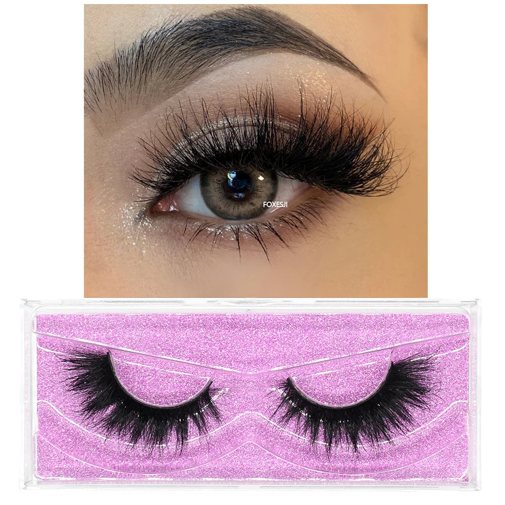 3D Mink Lashes – Fluffy Crisscross Wispy Strip Lashes 2 Soft Box