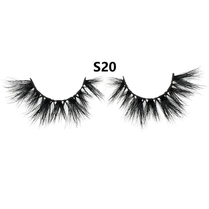3D Mink Lashes – Fluffy Crisscross Wispy Strip Lashes 10 Soft Box