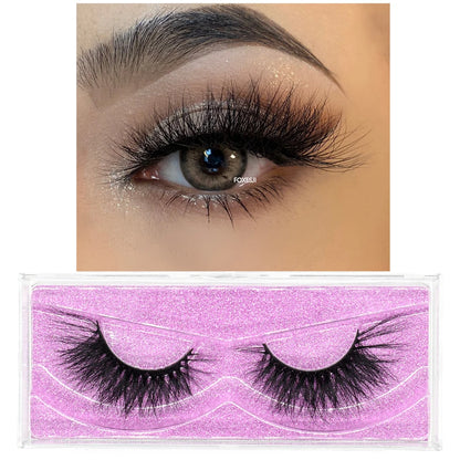 3D Mink Lashes – Fluffy Crisscross Wispy Strip Lashes 2 Soft Box