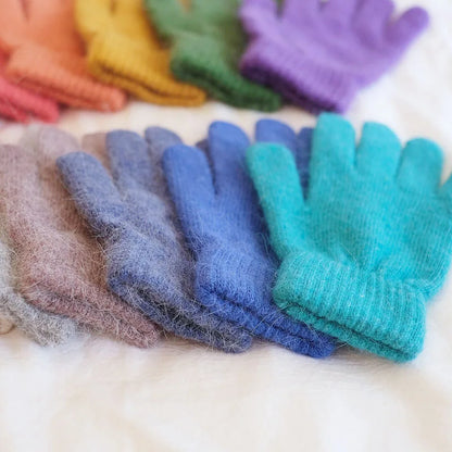 Cute Rabbit Knitted Winter Gloves – Women’s Fur Mittens