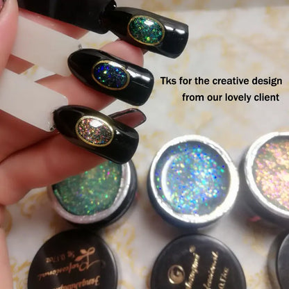 Aurora Gel Nail Polish (5g) – Shimmer Top Coat, Long-Lasting Hybrid UV/LED Soak-Off Gel