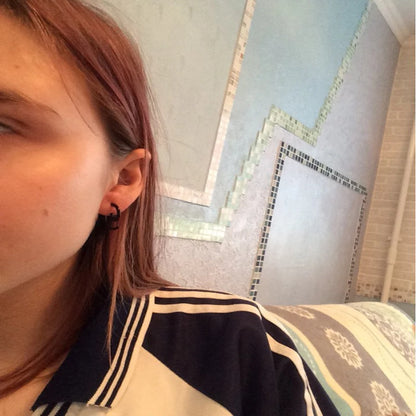 Black & White Acrylic Spiral Ear Gauges – Taper Stretching Plugs (2PCS)