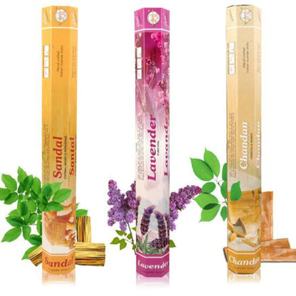 Mixed Flavor Indian Incense Sticks – Sandalwood & Lavender Aromatherapy Set