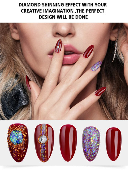 Aurora Gel Nail Polish (5g) – Shimmer Top Coat, Long-Lasting Hybrid UV/LED Soak-Off Gel