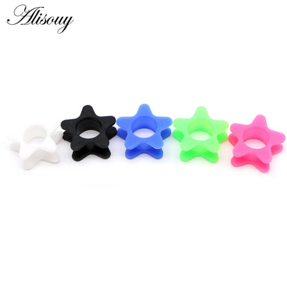 Star Hollow Silicone Ear Tunnels & Plugs Set
