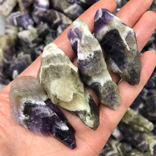 Raw Dream Amethyst Crystal – Natural Rough Stone for Healing, Décor, and Craft