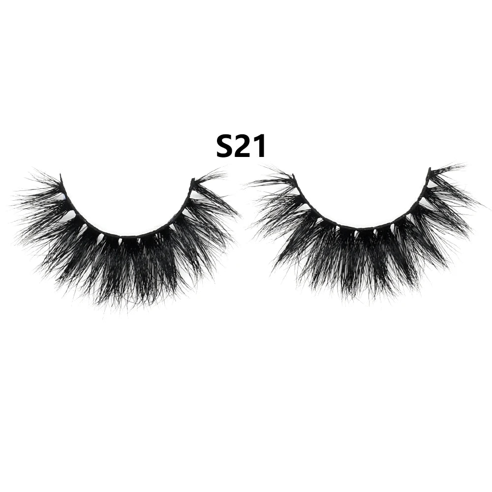 3D Mink Lashes – Fluffy Crisscross Wispy Strip Lashes 10 Soft Box