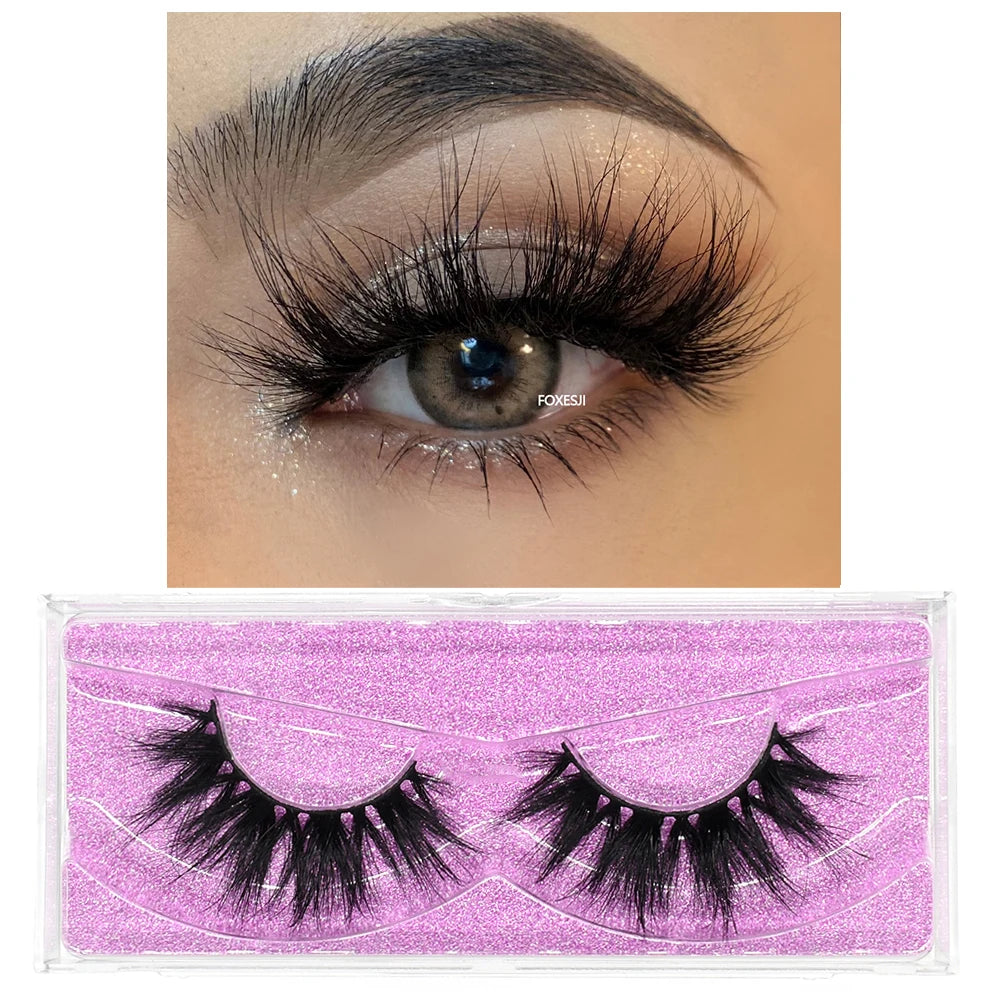 3D Mink False Eyelashes – Fluffy, Wispy & Natural Look