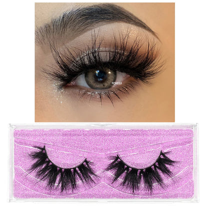 3D Mink False Eyelashes – Fluffy, Wispy & Natural Look