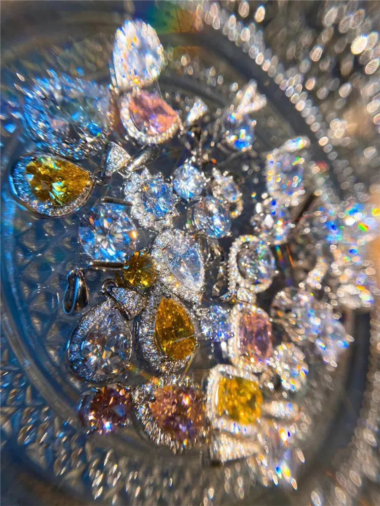 CC Cubic Zirconia Water Drop Pendant Necklace