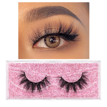 3D Mink Lashes – Fluffy Crisscross Wispy Strip Lashes 10 Soft Box