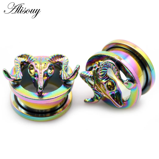 Stainless Steel Screw-Fit Ear Gauges – Multiple Sizes &amp; Styles