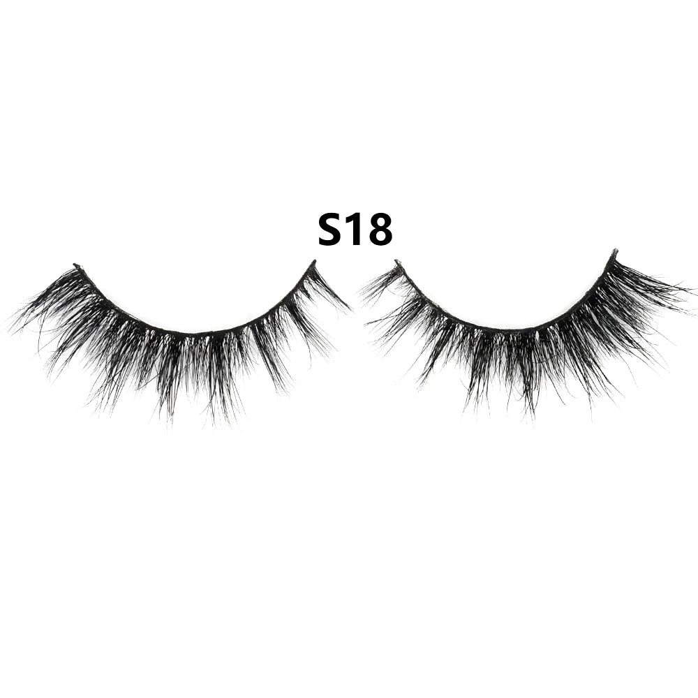 3D Mink Lashes – Fluffy Crisscross Wispy Strip Lashes 1 Soft Box