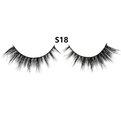 3D Mink Lashes – Fluffy Crisscross Wispy Strip Lashes 1 Soft Box