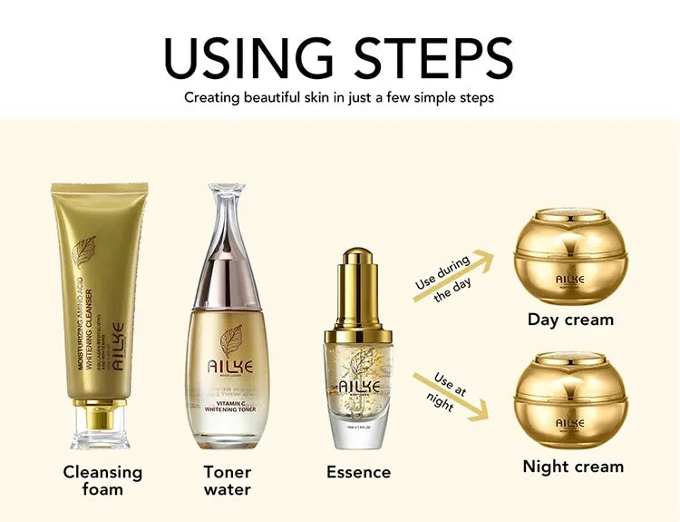 Collagen Whitening & Moisturizing Face Cream Set – Anti-Aging, Hydrating & Brightening Skincare