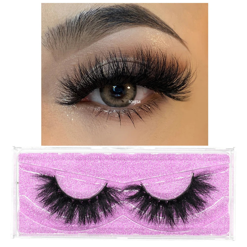 3D Mink False Eyelashes – Fluffy, Wispy & Natural Look