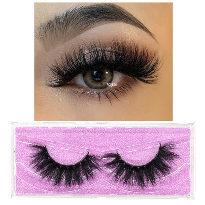 3D Mink False Eyelashes – Fluffy, Wispy & Natural Look