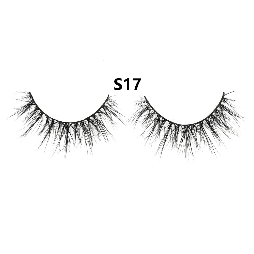3D Mink Lashes – Fluffy Crisscross Wispy Strip Lashes 1 Soft Box
