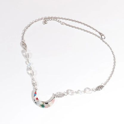 Vintage Moon Head Chain – Beaded Hair Jewelry Crown for Women
