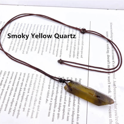 Natural Crystal Point Ornaments – Amethyst & Citrine Healing Stones